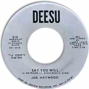 Joe Haywood - Say You Will / Sadie Mae