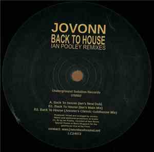 Jovonn - Back To House (Ian Pooley Remixes)