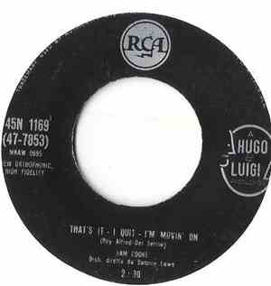 Sam Cooke - That's It - I Quit - I'm Movin' On