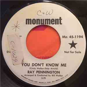 Ray Pennington - You Don't Know Me / Country Blues