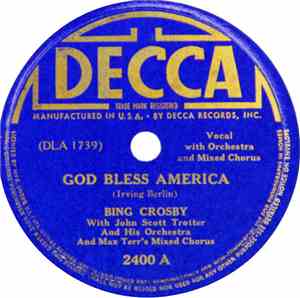 Bing Crosby - God Bless America / The Star Spangled Banner