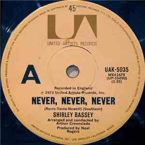 Shirley Bassey - Never, Never, Never / Day By Day