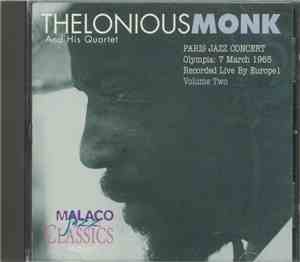 The Thelonious Monk Quartet - Paris Jazz Concert Olympia: 7 March 1965 Reco ...