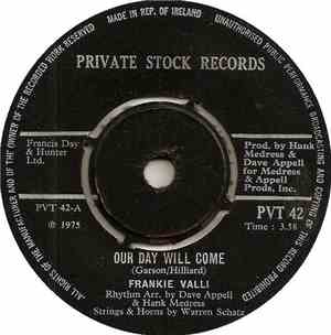 Frankie Valli - Our Day Will Come