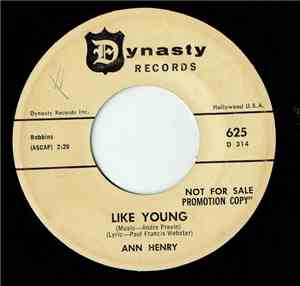 Ann Henry - Like Young / A Touch Of The Blues