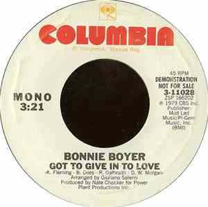 Bonnie Boyer - Got To Give In To Love