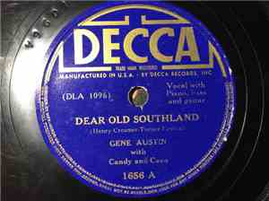 Gene Austin With Candy And Coco - Dear Old Southland / China Boy