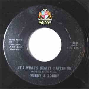 Wendy & Bonnie - The Paisley Window Pane / It's What's Really Happening