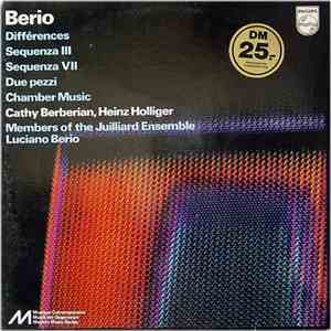 Berio - Cathy Berberian, Heinz Holliger - Members of the Juilliard Ensemble ...