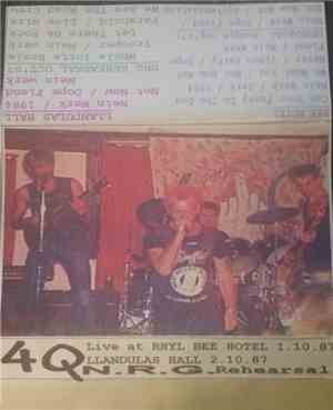 4Q , NRG  - Live At Rhyl Bee Hotel 1.10.87 / Llandulas Hall 2.10.87 / NRG R ...