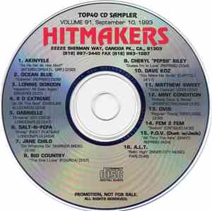 Various - Hitmakers Top40 CD Sampler Vol. 91, September 10, 1993