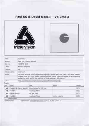 Paul EG & David Nocelli - Volume 3