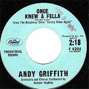 Andy Griffith - Once Knew A Fella
