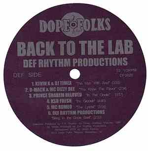 Def Rhythm Productions - Back To The Lab