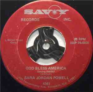 Sara Jordan Powell - God Bless America / Do It Today