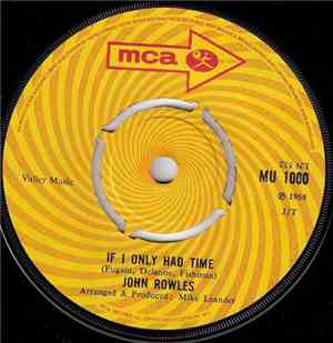 John Rowles - If I Only Had Time