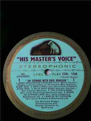 Paul Robeson - An Evening With Paul Robeson