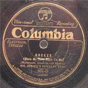 Sol Hoopii's Novelty Trio - Breeze (Blow My Baby Back To Me) / Most Of All  ...