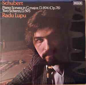 Schubert, Radu Lupu - Piano Sonata In G Major, D. 894 (Op. 78) / Two Scherz ...