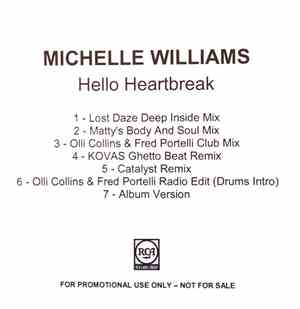 Michelle Williams - Hello Heartbreak Remixes