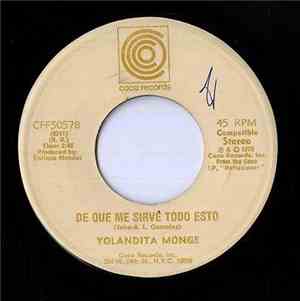 Yolandita Monge - Paginas Del Alma / De Que Me Sirve Todo Esto