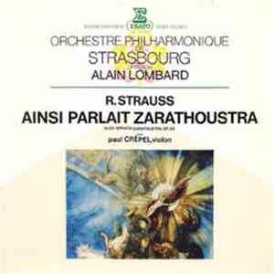 Richard Strauss, Orchestre Philharmonique De Strasbourg, Alain Lombard - Ai ...