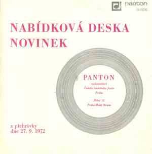 Various - Nabídková Deska Novinek Z Přehrávky Dne 27. 9. 1972