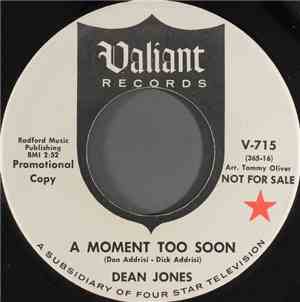 Dean Jones  - A Moment Too Soon