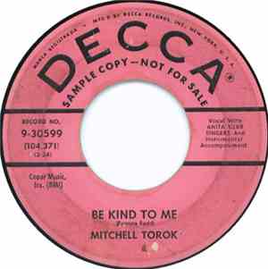 Mitchell Torok - Be Kind To Me / How Much (Do I Love You)