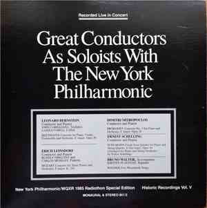 Leonard Bernstein, Erich Leinsdorf, Dimitri Mitropoulos, Ernest Schelling,  ...