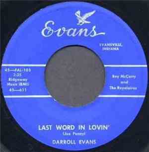 Darroll Evans - Last Word In Lovin' / One Sweet Hour
