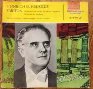 Heinrich Schlusnus, Koloman Von Pátaky - Bariton, Historische Aufnahmen