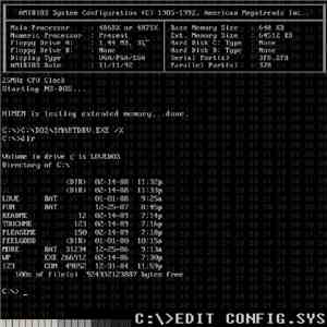 Master Boot Record - C​:​​> Edit Config​.​Sys