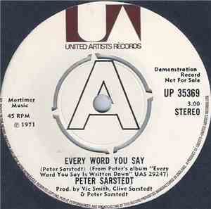 Peter Sarstedt - Every Word You Say