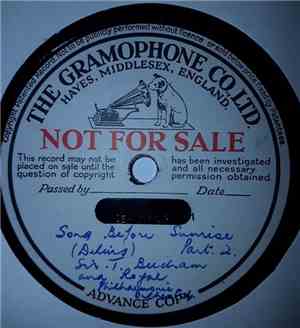Sir Thomas Beecham, The Royal Philharmonic Orchestra - Song before Sunrise  ...