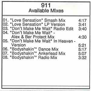 911  - Available Mixes