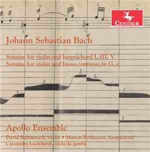 Johann Sebastian Bach, Apollo Ensemble, David Rabinovich, Marion Boshuizen, ...