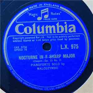 Witold Malcuzynsky - Nocturne In F Sharp Major / Waltz In C Sharp Minor