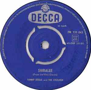 Tommy Steele And The Steelmen - Shiralee / Grandad's Rock