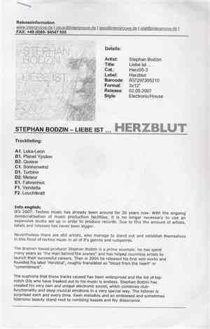 Stephan Bodzin - Liebe Ist...