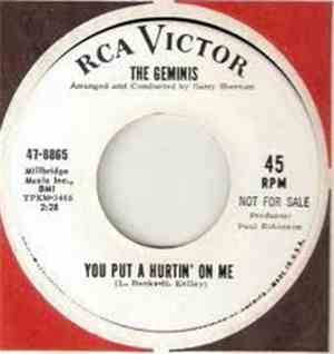 The Geminis - You Put A Hurtin' On Me