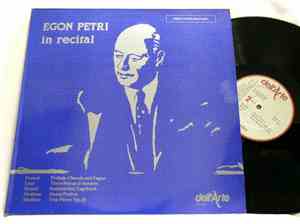 Egon Petri - In Recital