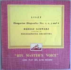 Liszt, Rudolf Schwarz - Hungarian Rhapsodies Nos. 1, 2, 3 & 6