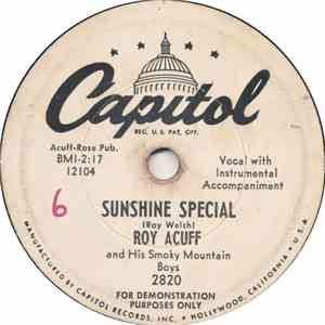 Roy Acuff And His Smoky Mountain Boys - Sunshine Special
