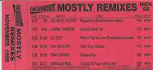 Various - Mostly Remixes Nov. 95