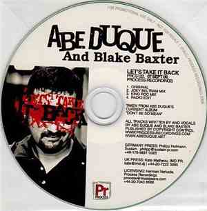 Abe Duque And Blake Baxter - Let's Take It Back