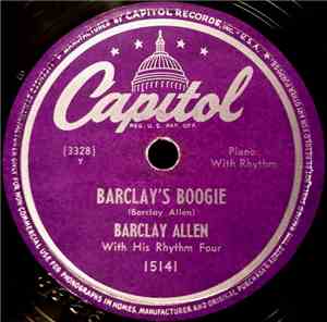 Barclay Allen With His Rhythm Four - Barclay's Boogie / Green Eyes