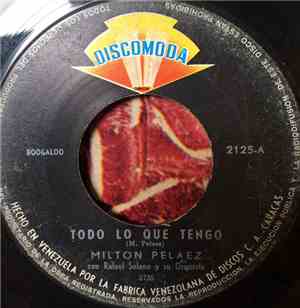 Milton Pelaez Con Rafael Solano y su Orquesta - Todo Lo Que Tengo - Alias B ...