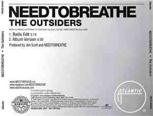 NEEDTOBREATHE - The Outsiders