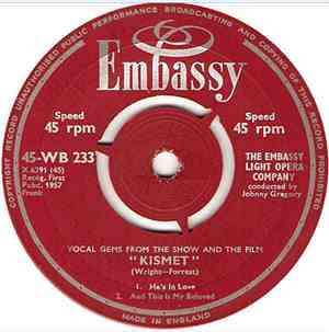 The Embassy Light Opera Company - Vocal Gems From The Show And Film 